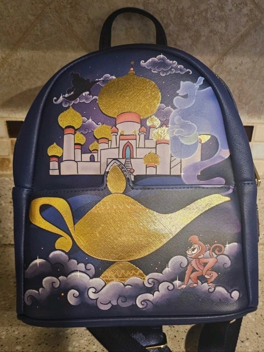 Loungefly Disney Aladdin Jasmine Castle Mini Backpack Nwt